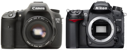 Canon EOS 7D e Nikon D7000 a confronto