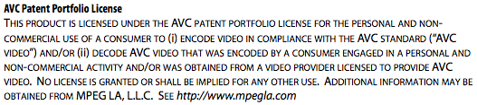 nikon avc patent licence